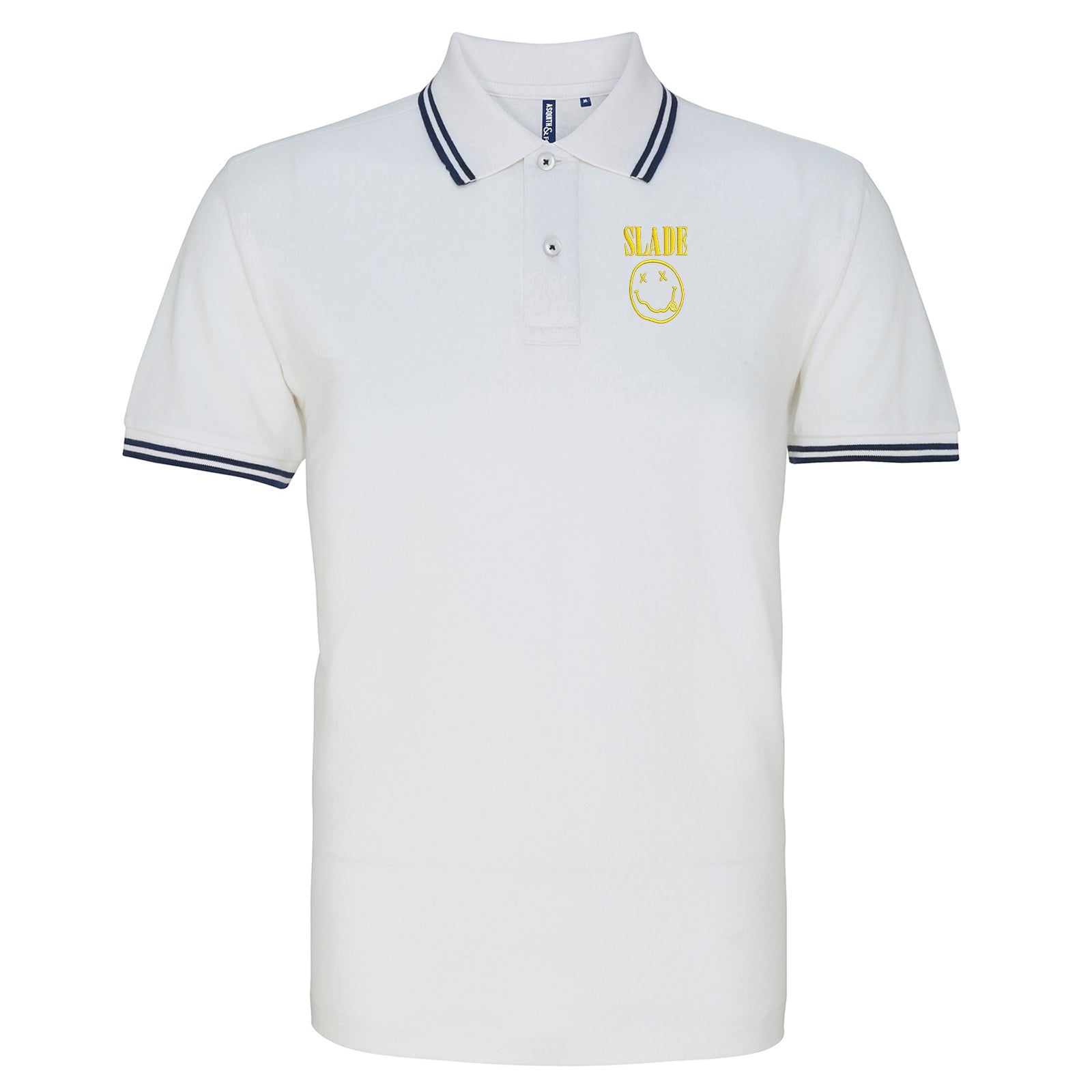 Classic Slade Nirvana Robbie Williams Tipped Polo Shirt