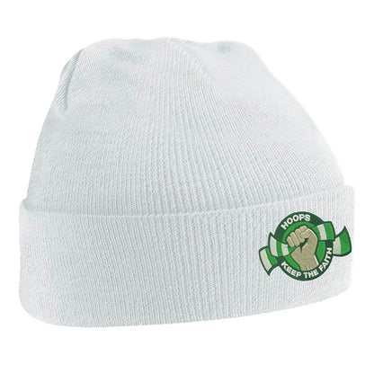 Hoops Keep The Faith Embroidered Beanie Hat