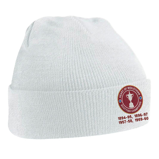 Hearts Scottish Champions Football Beanie Hat
