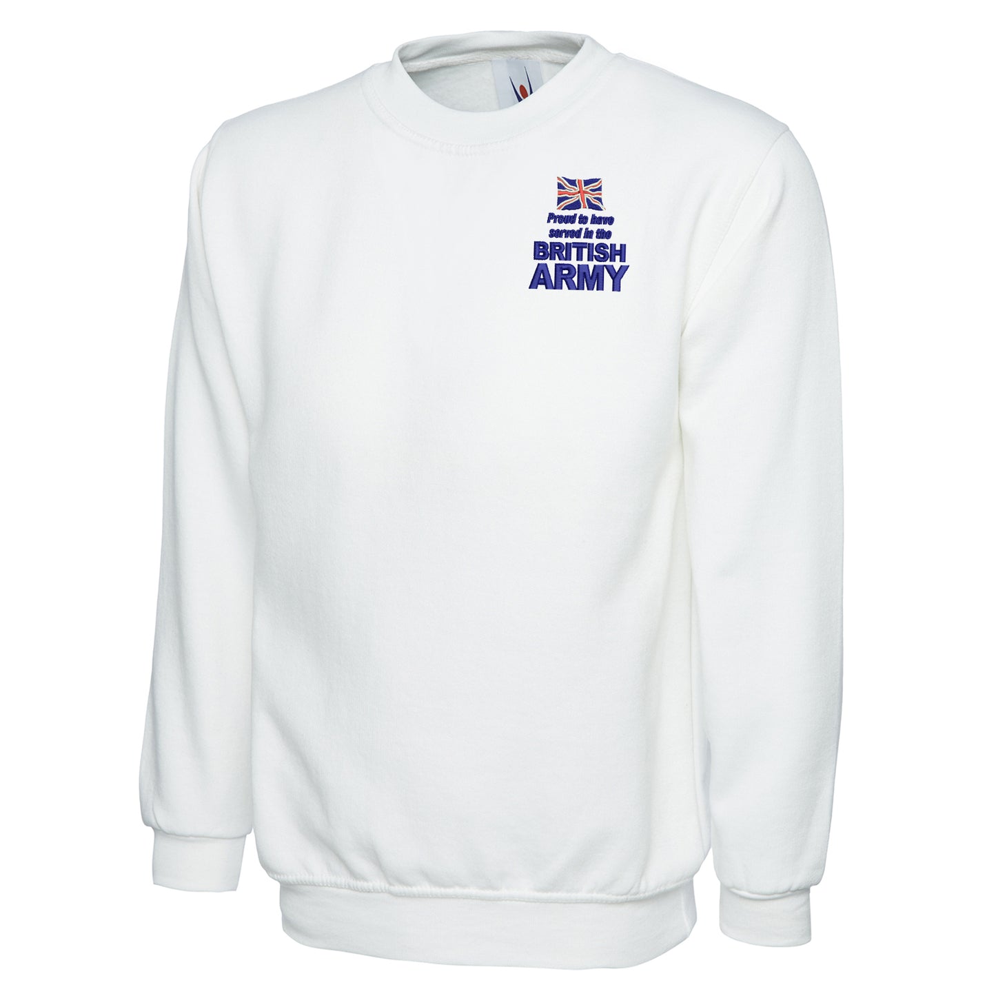 Proud to Have Served in The British Army Embroidered Classic Sweatshirt