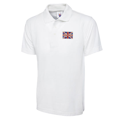 Leicester Coloured Union Jack Embroidered Classic Polo Shirt