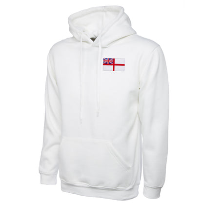 Royal Navy White Ensign Flag Hoodie