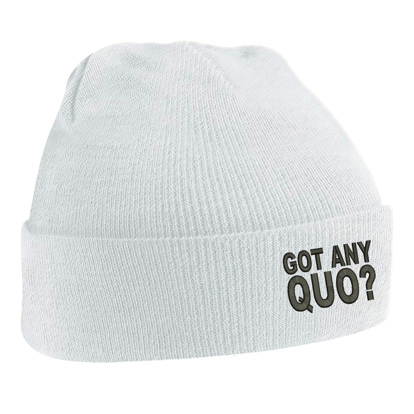 Got Any Quo Embroidered Beanie Hat