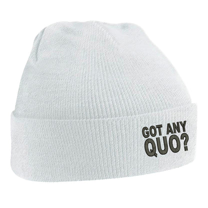 Got Any Quo Embroidered Beanie Hat
