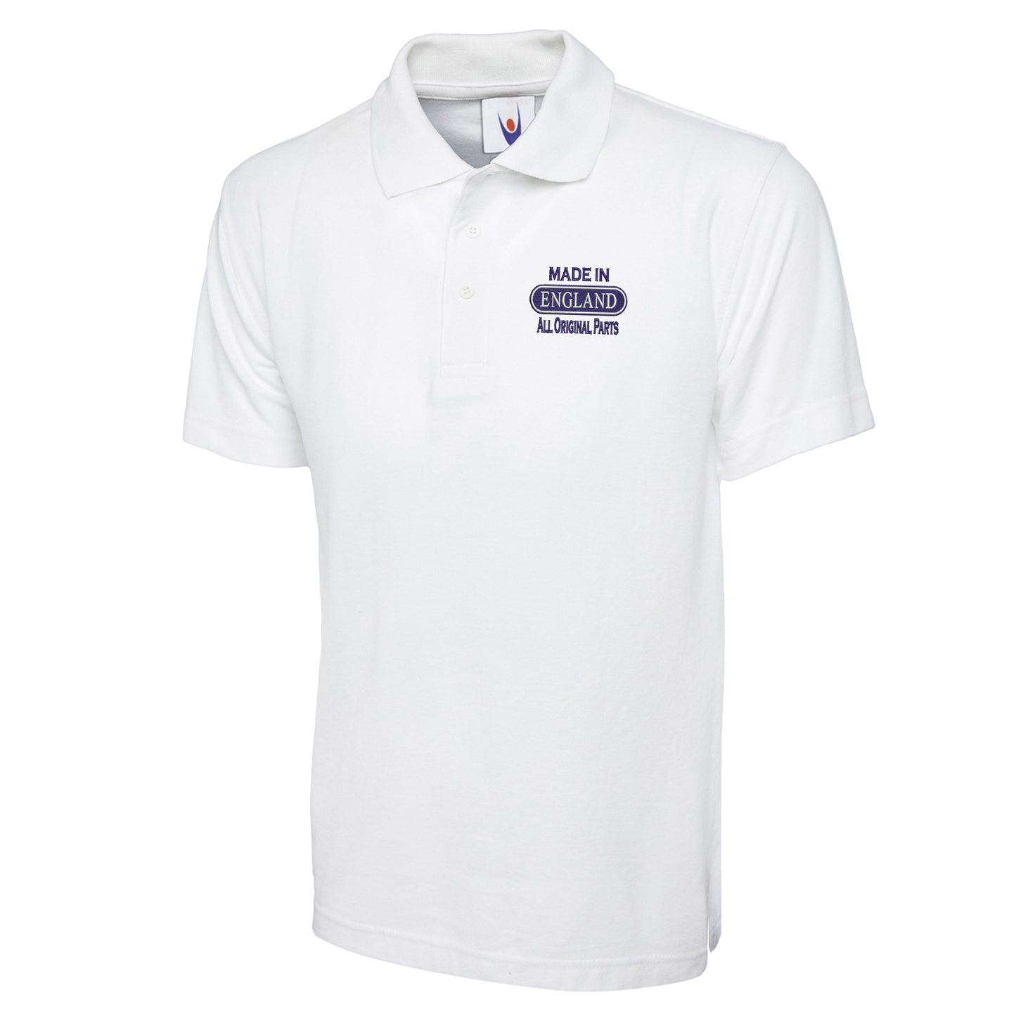 Made in England All Original Parts Embroidered Classic Polo Shirt