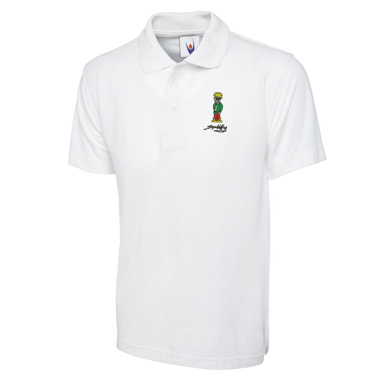 Retro Eclipse Embroidered Classic Polo Shirt