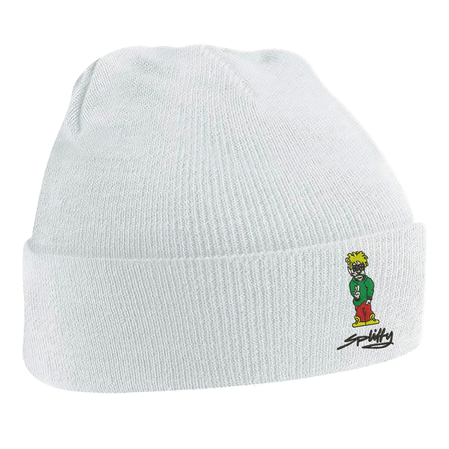 Retro Eclipse Embroidered Beanie Hat