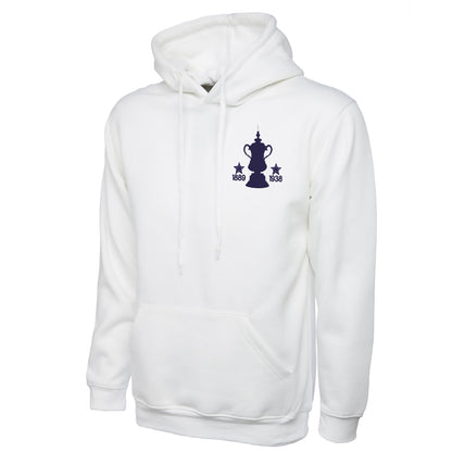 Retro Preston Two Time Cup Winners Embroidered Hoodie
