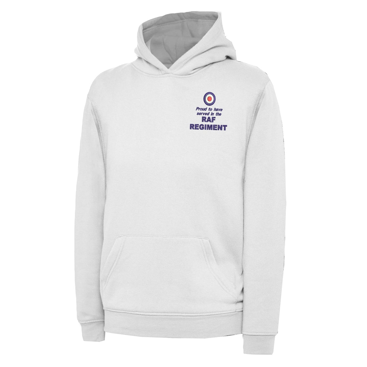 Proud to Have Served in The RAF Regiment Embroidered Children's Hoodie