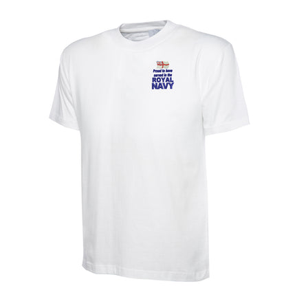 Proud to Have Served in The Royal Navy Embroidered Children's T-Shirt
