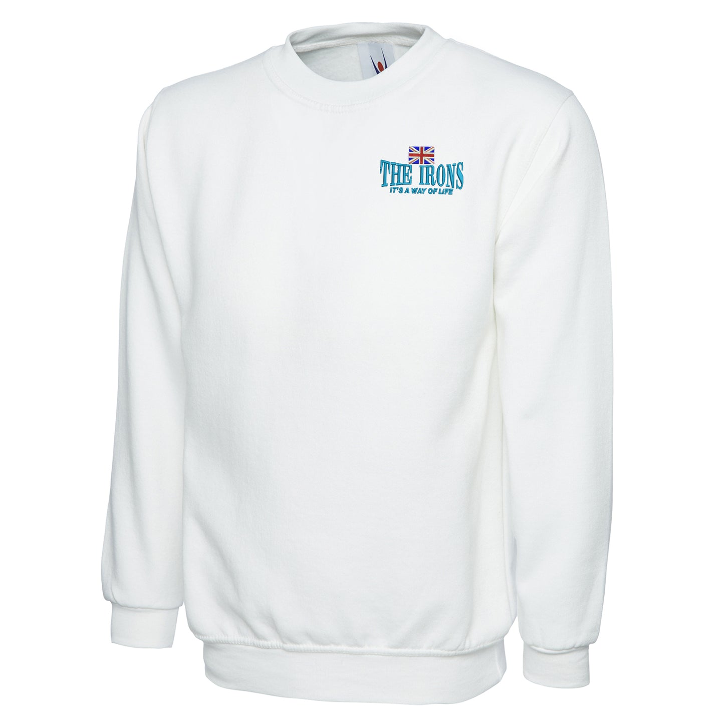 The Irons It's Way of Life Union Jack Embroidered Classic Sweatshirt