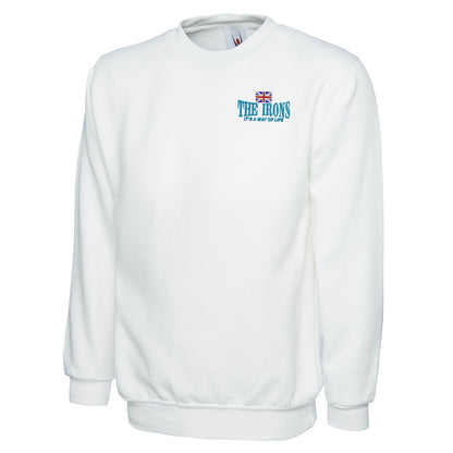 The Irons It's Way of Life Union Jack Embroidered Classic Sweatshirt