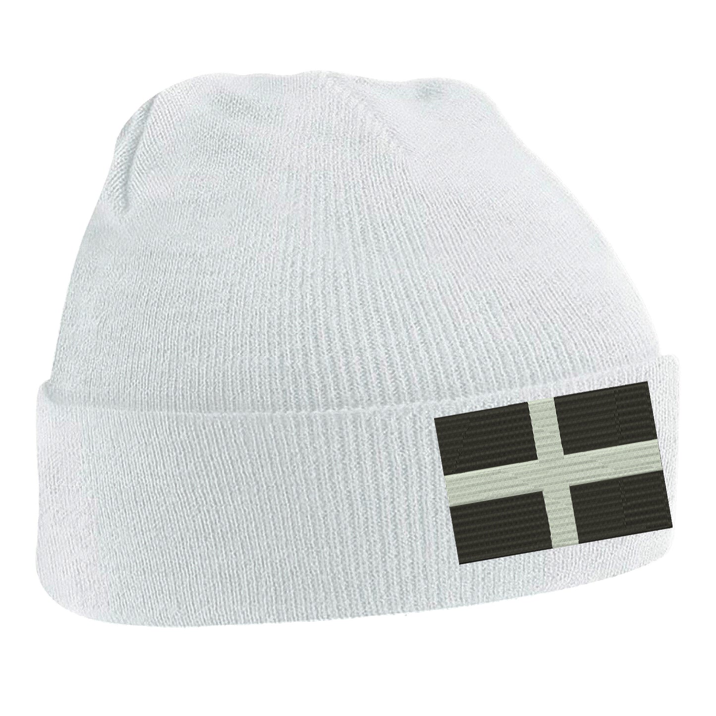 Saint Piran’s Flag Cornwall Beanie Hat 