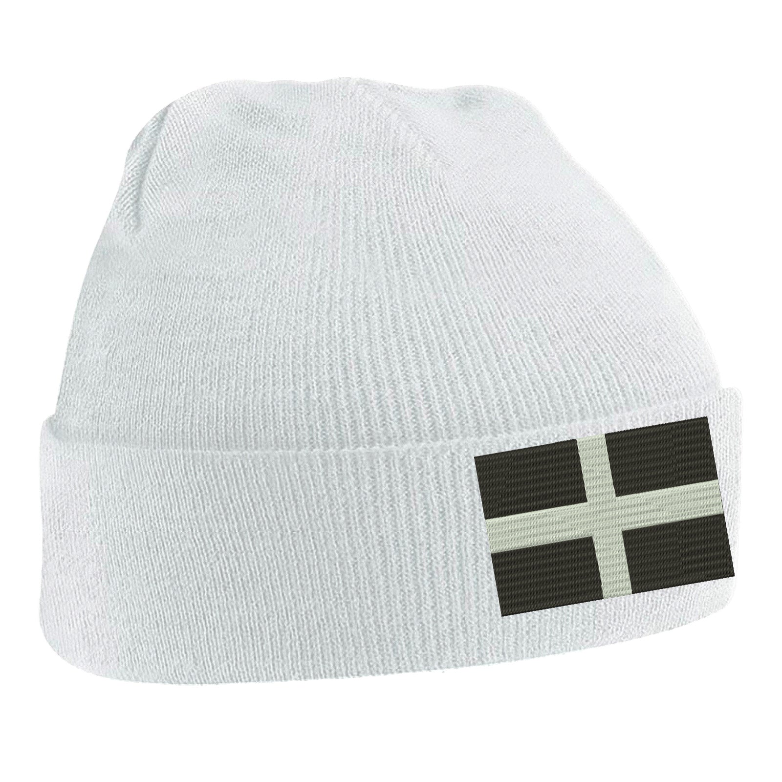 Saint Piran’s Flag Cornwall Beanie Hat 