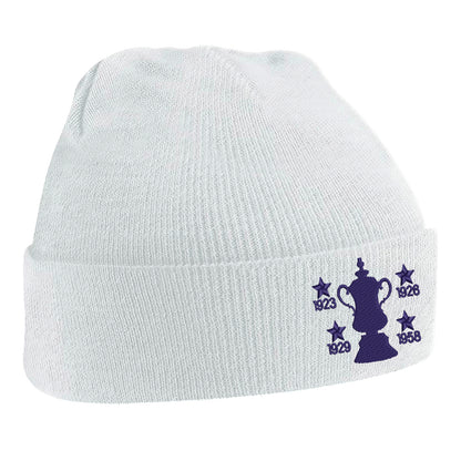 Retro Bolton Four Time Cup Winners Beanie Hat