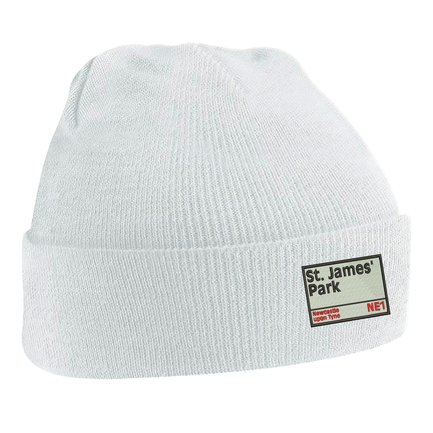 St James' Park NE1 Embroidered Beanie Hat
