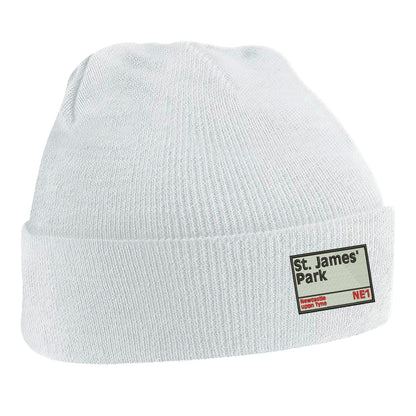St James' Park NE1 Embroidered Beanie Hat