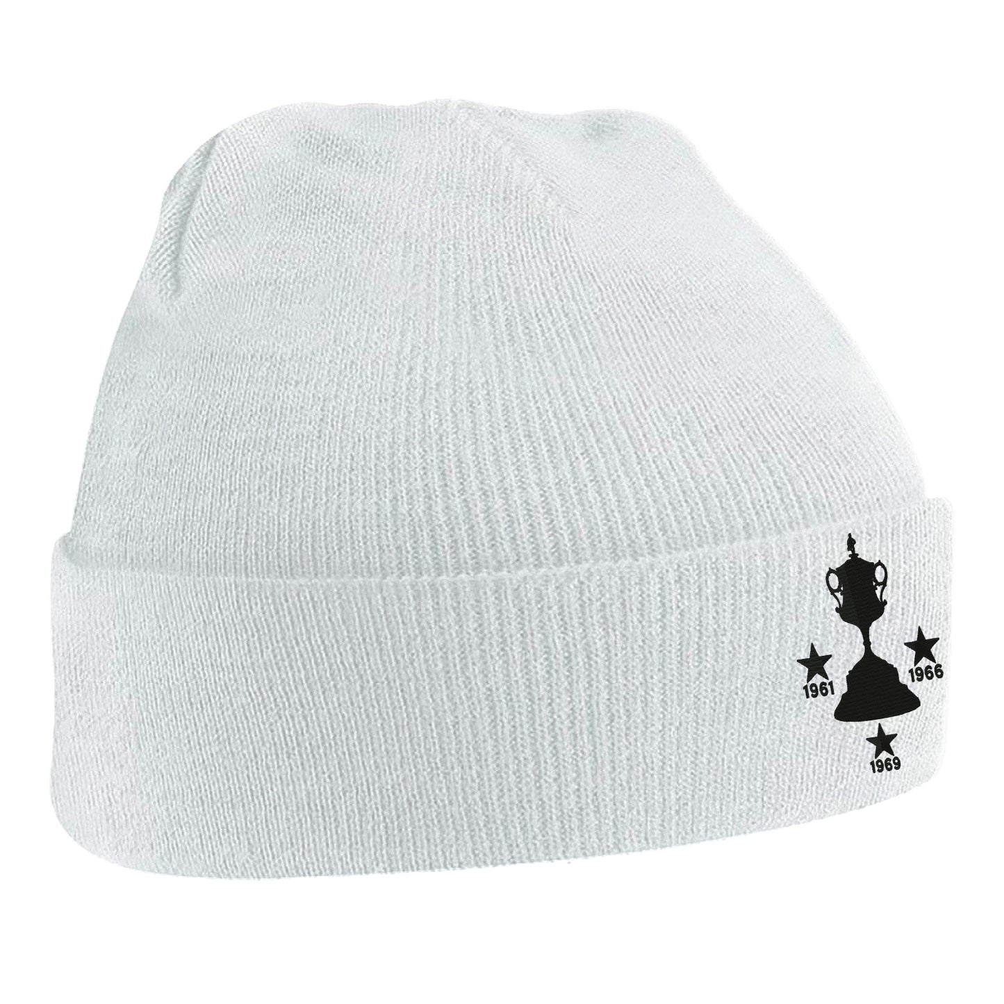 Retro Tamworth Three Time Birmingham Senior Cup Winners Embroidered Beanie Hat