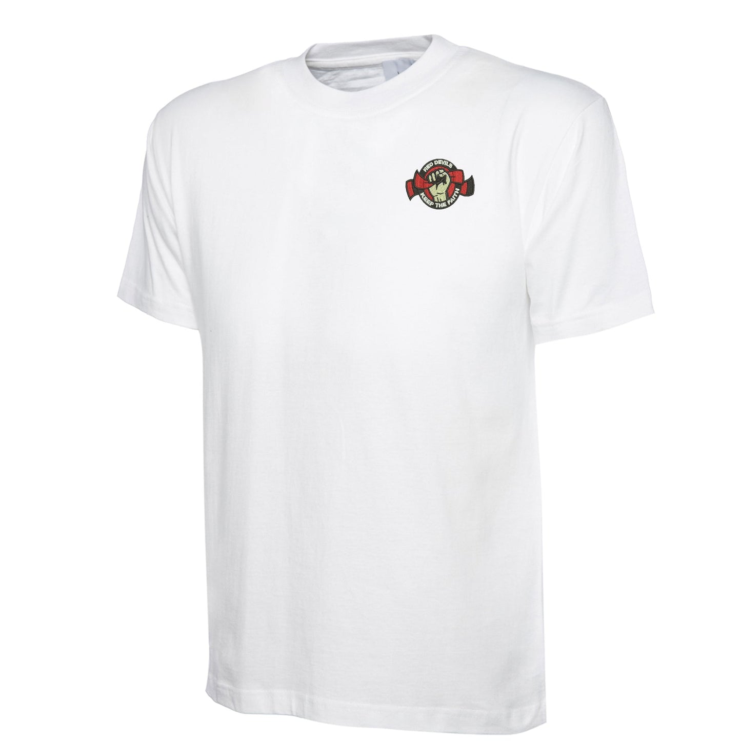 Red Devils Keep The Faith Embroidered Classic T-Shirt