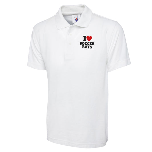 I Love Soccer Boys Classic Polo Shirt