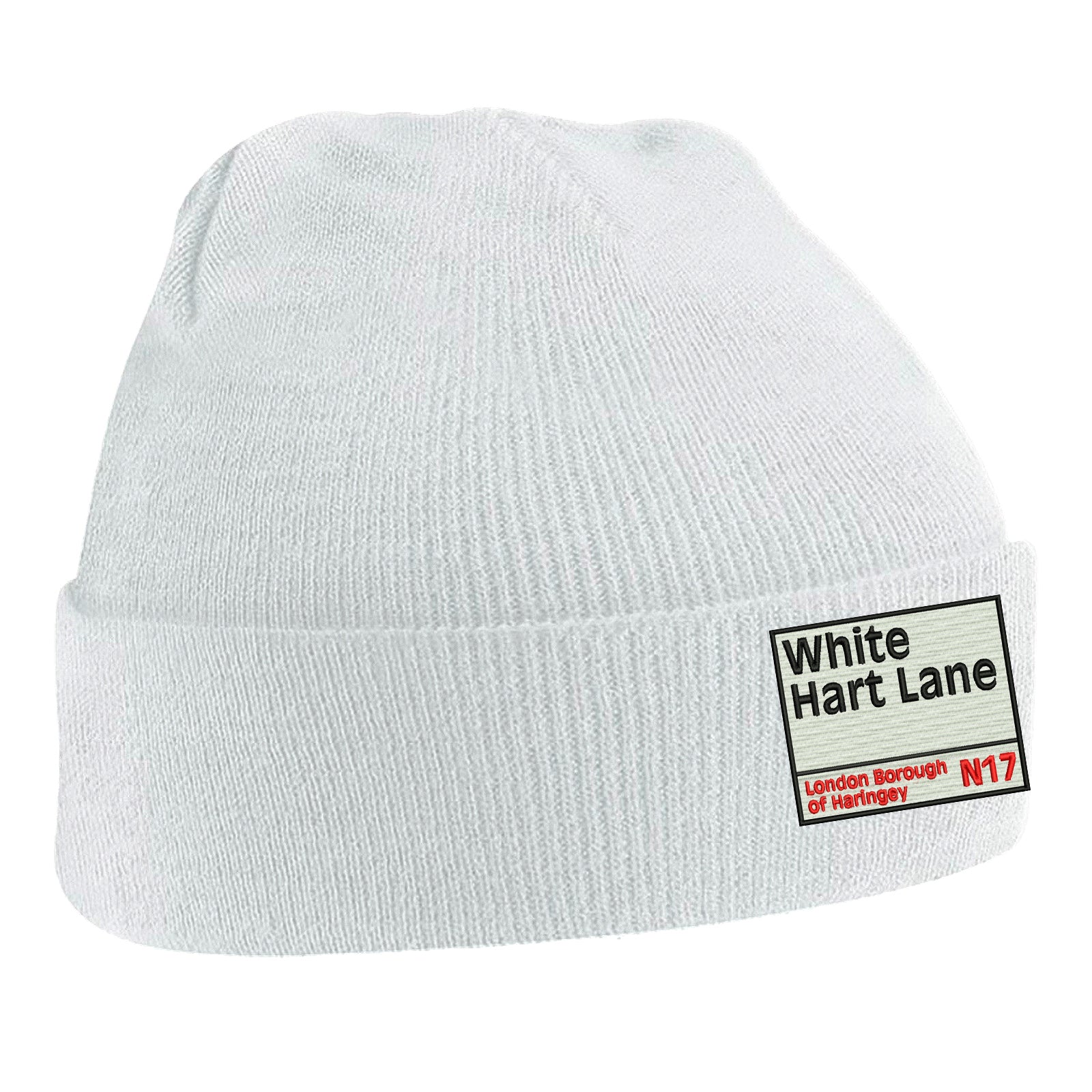 Retro White Hart Lane Beanie Hat