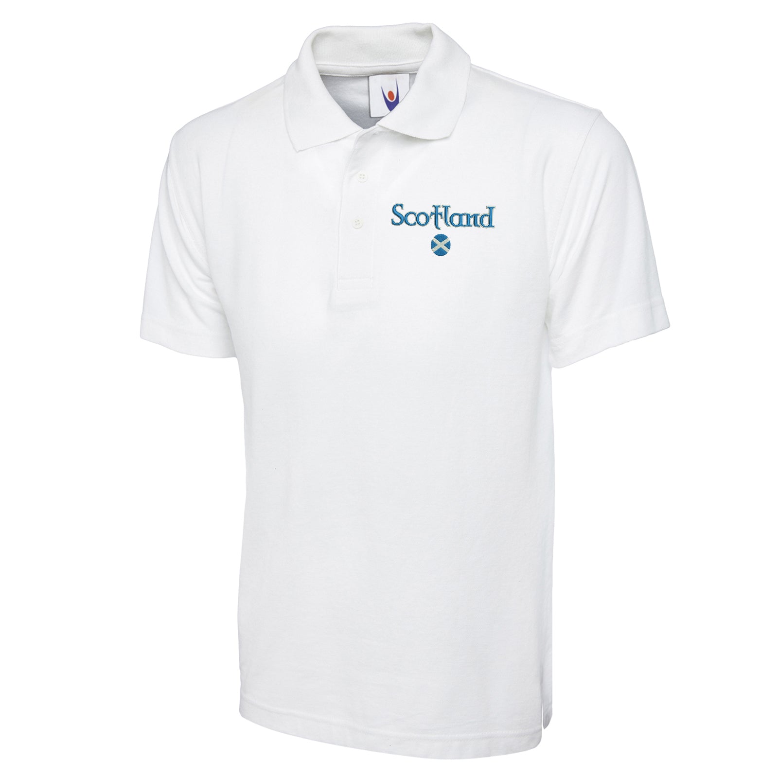 Scotland Circle Flag Polo Shirt