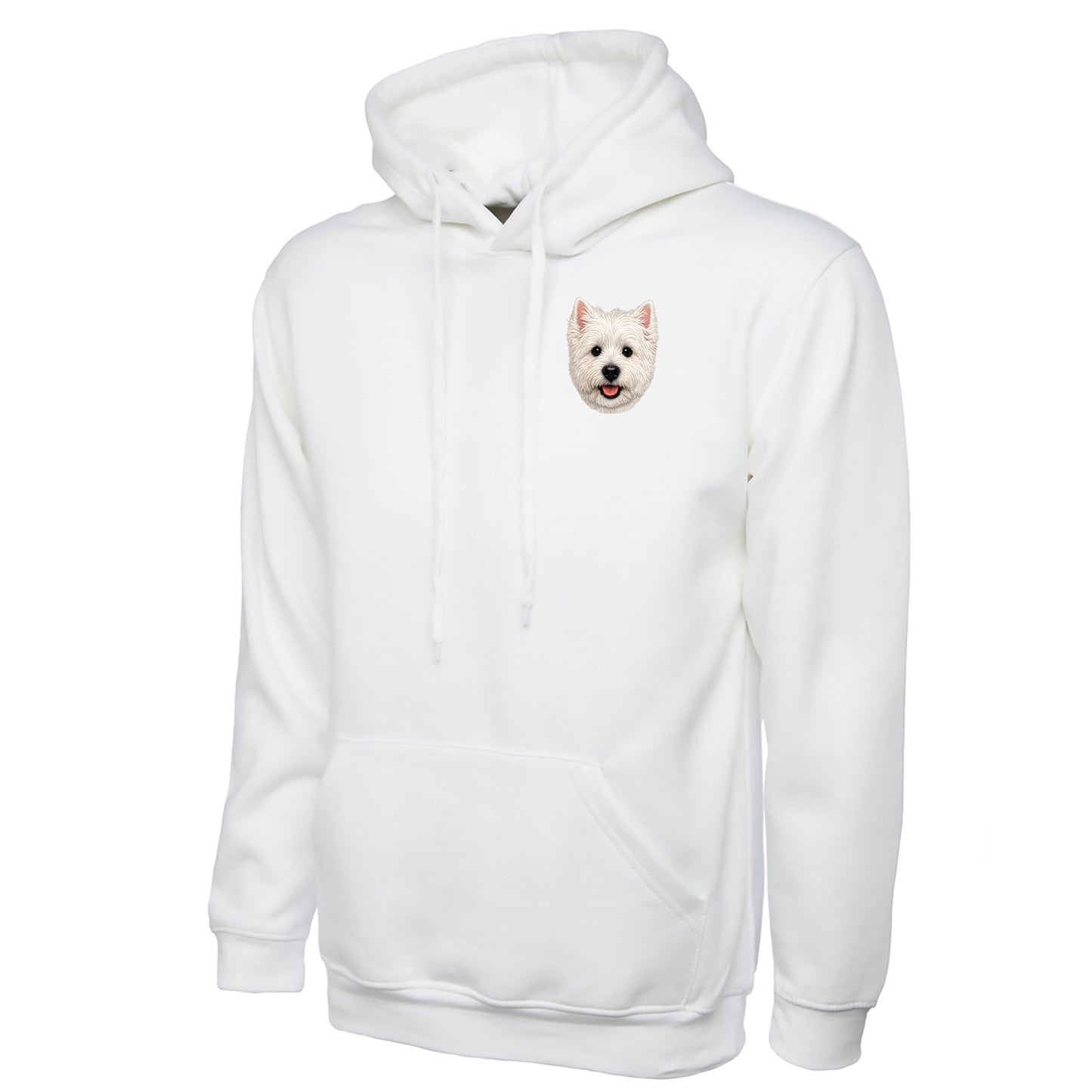 Westie Dog Face Hoodie 
