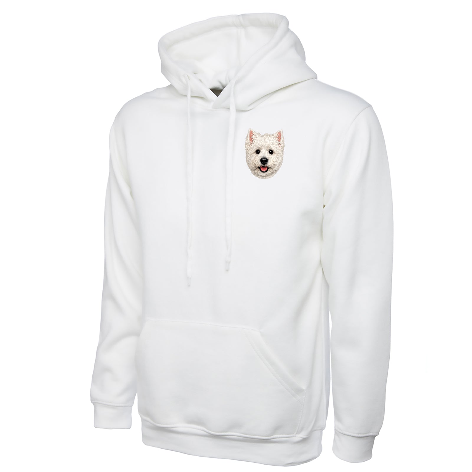 Westie Dog Face Hoodie 