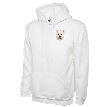 Westie Dog Face Hoodie 