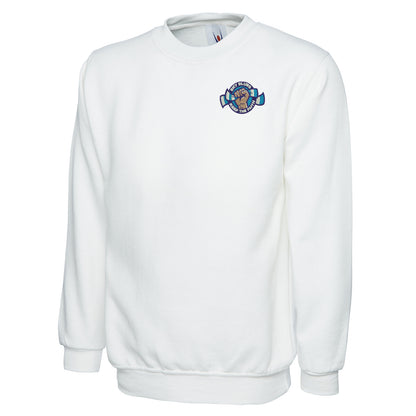 Sky Blues Keep The Faith Embroidered Classic Sweatshirt
