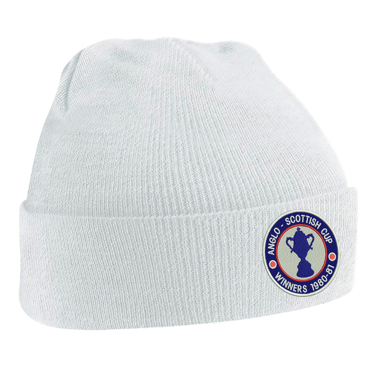 Retro Chesterfield Anglo-Scottish Cup Winners 1981 Embroidered Beanie Hat