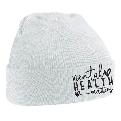 Yellow Mental Health Beanie Hat
