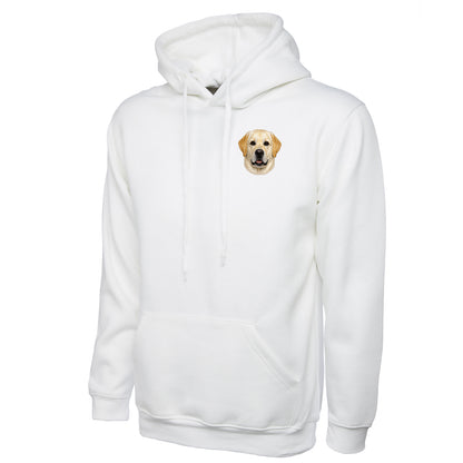 Yellow Labrador Dog Face Hoodie