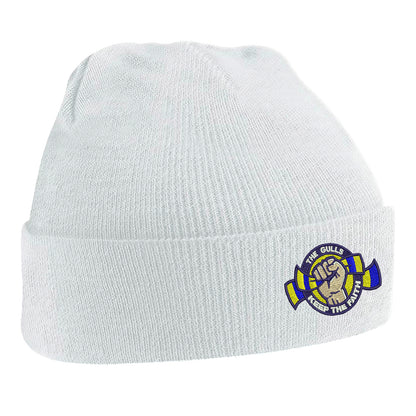 The Gulls Keep The Faith Embroidered Beanie Hat