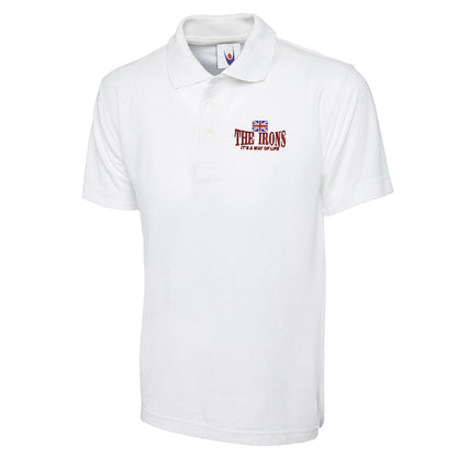 The Irons It's Way of Life Union Jack Embroidered Classic Polo Shirt