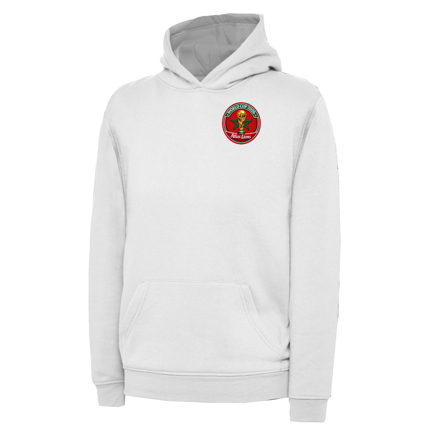 Morocco World Cup 2026 Embroidered Children's Hoodie