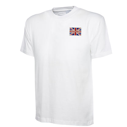 Leicester Coloured Union Jack Embroidered Classic T-Shirt