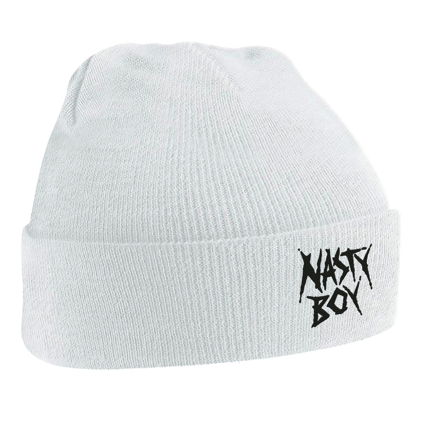 Nasty Boy Embroidered Beanie Hat