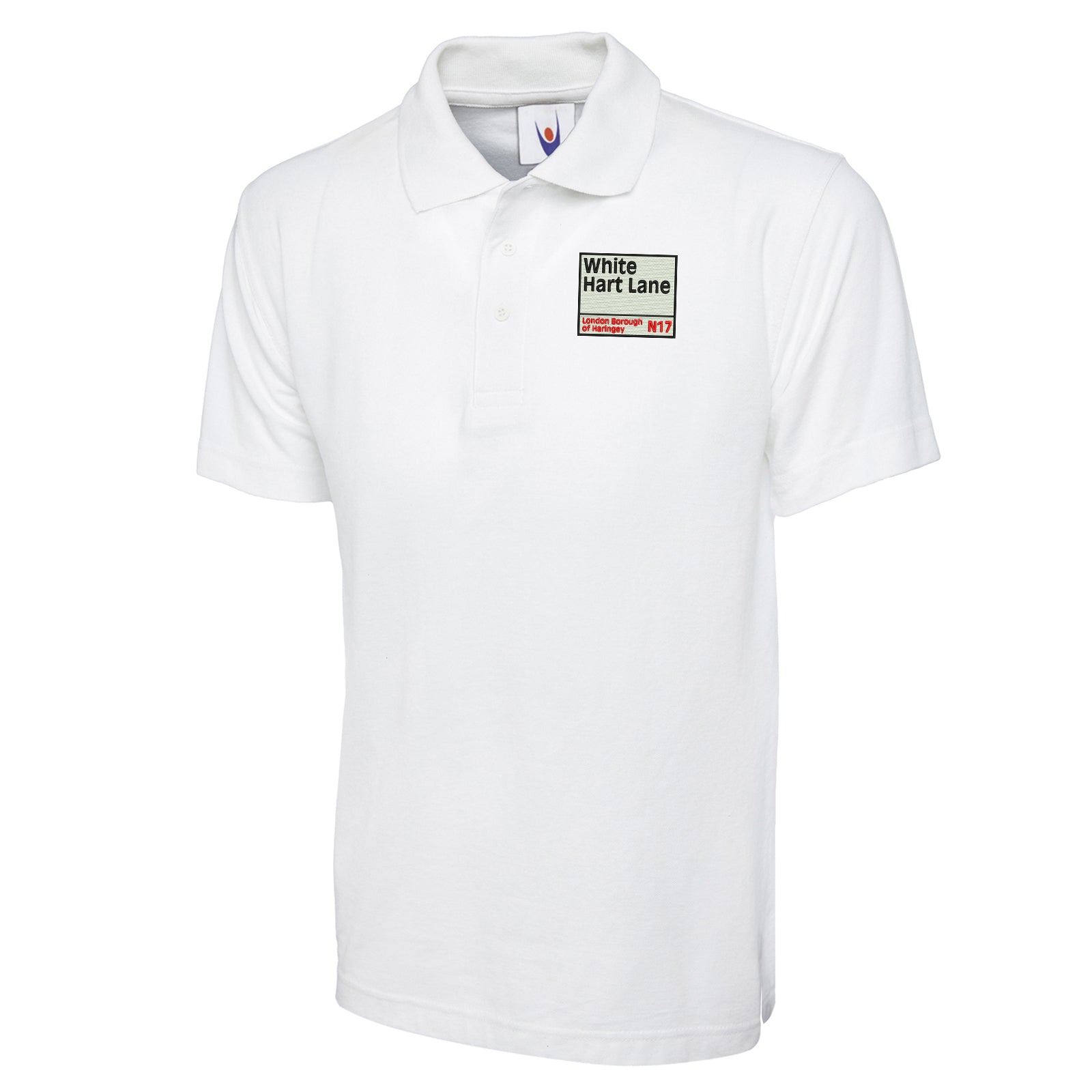 Retro White Hart Lane Polo Shirt 