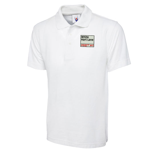 Retro White Hart Lane Polo Shirt 
