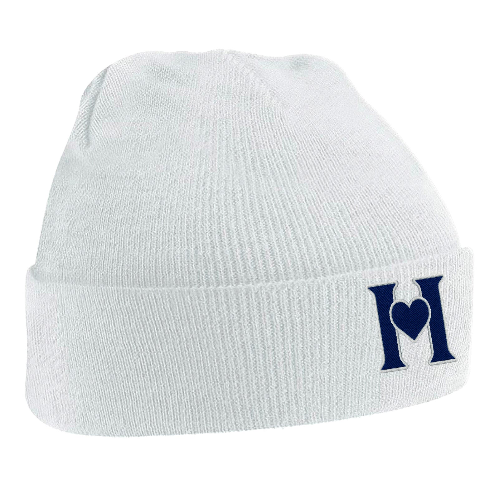 Retro Old School Hearts Football Beanie Hat