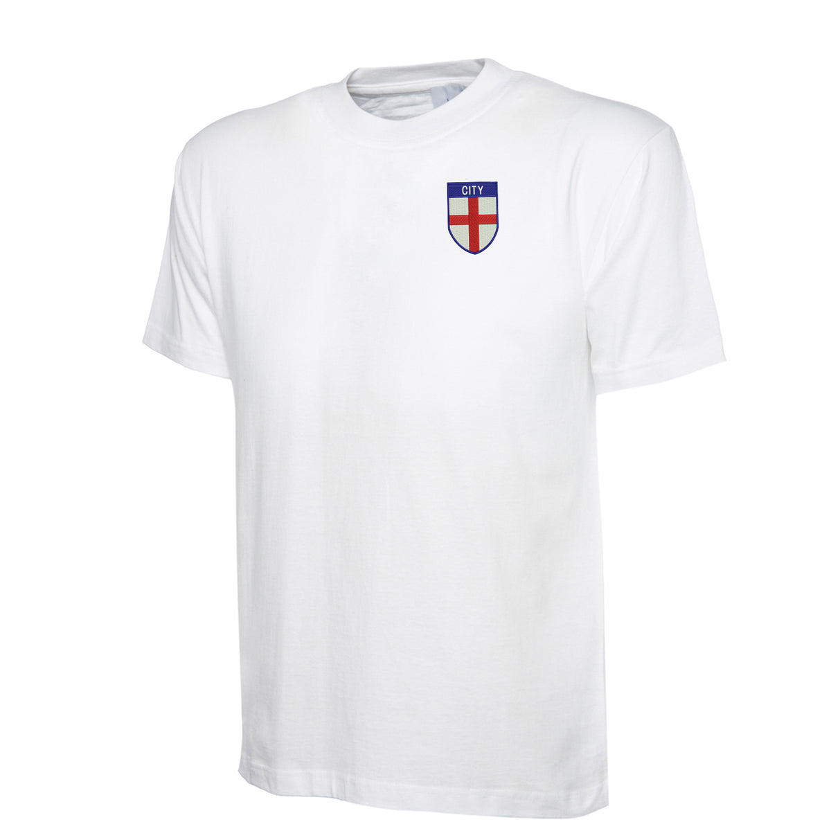 City Flag of England Shield Embroidered Children's T-Shirt