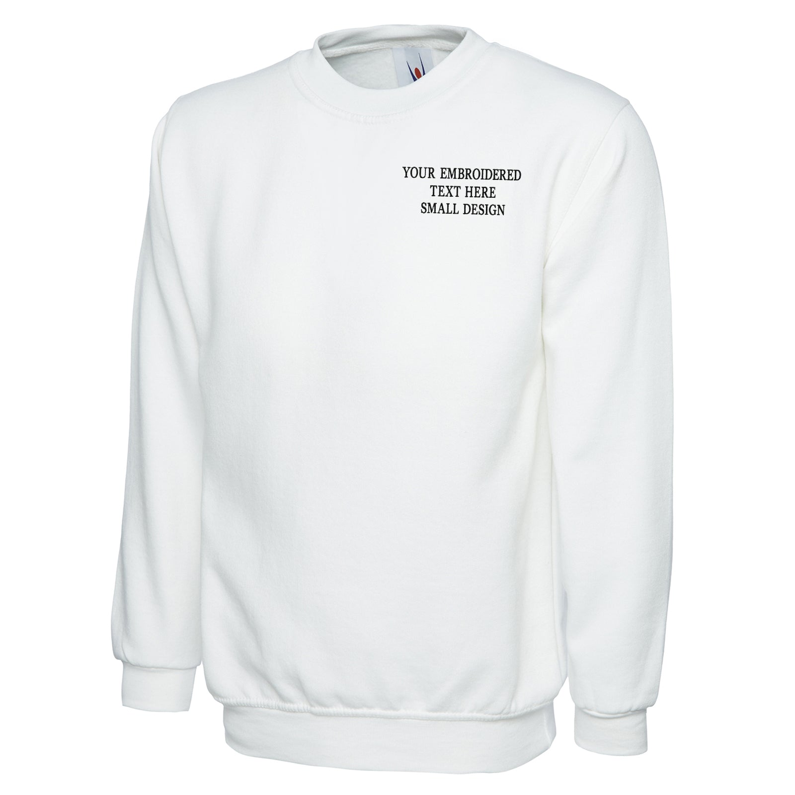 Personalised Custom Small Text Sweatshirt