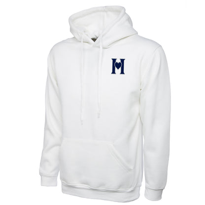 Retro Old School Hearts Football Hoodie