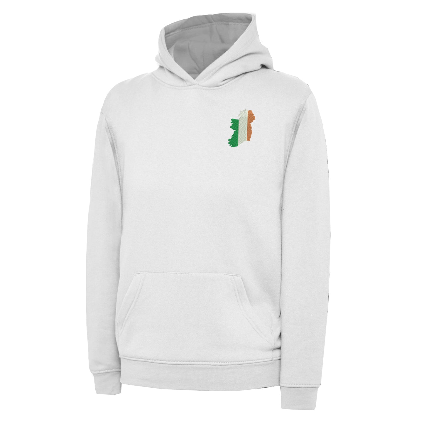 Ireland Flag Map Embroidered Children's Hoodie