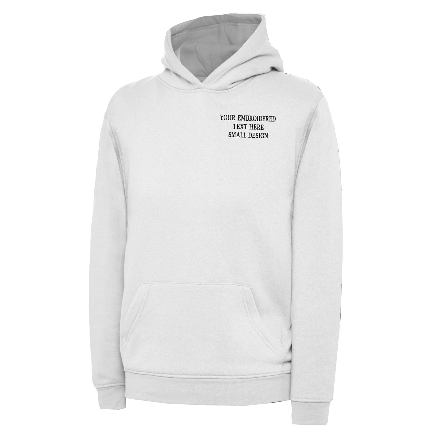 Children's Personalised Custom Small Text Hoodie