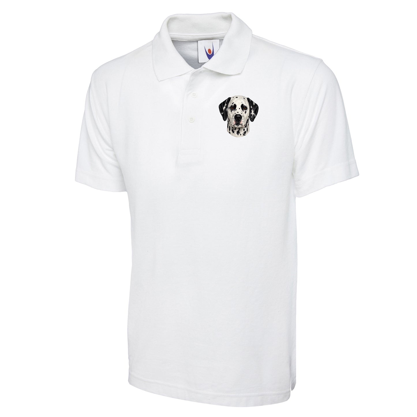Dalmatian Dog Face Polo Shirt