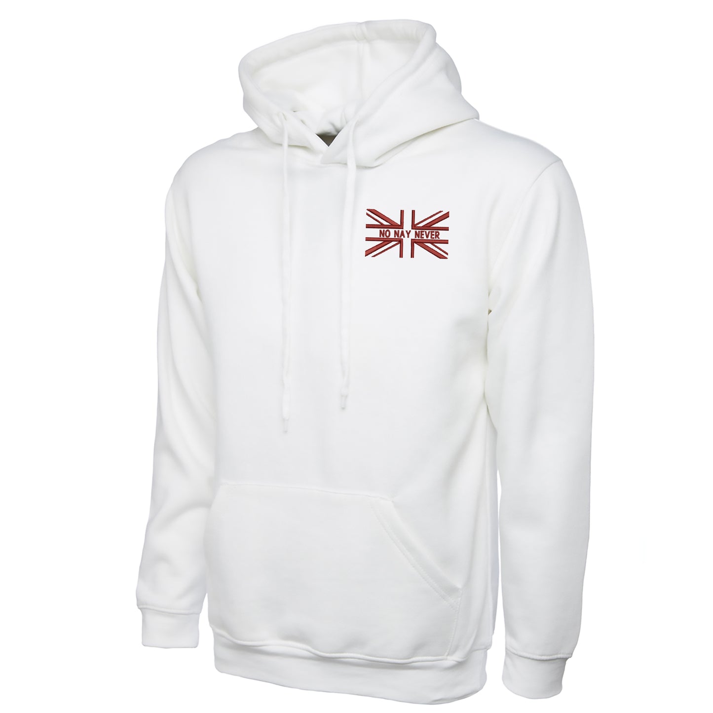 No Nay Never Union Jack Embroidered Classic Hoodie
