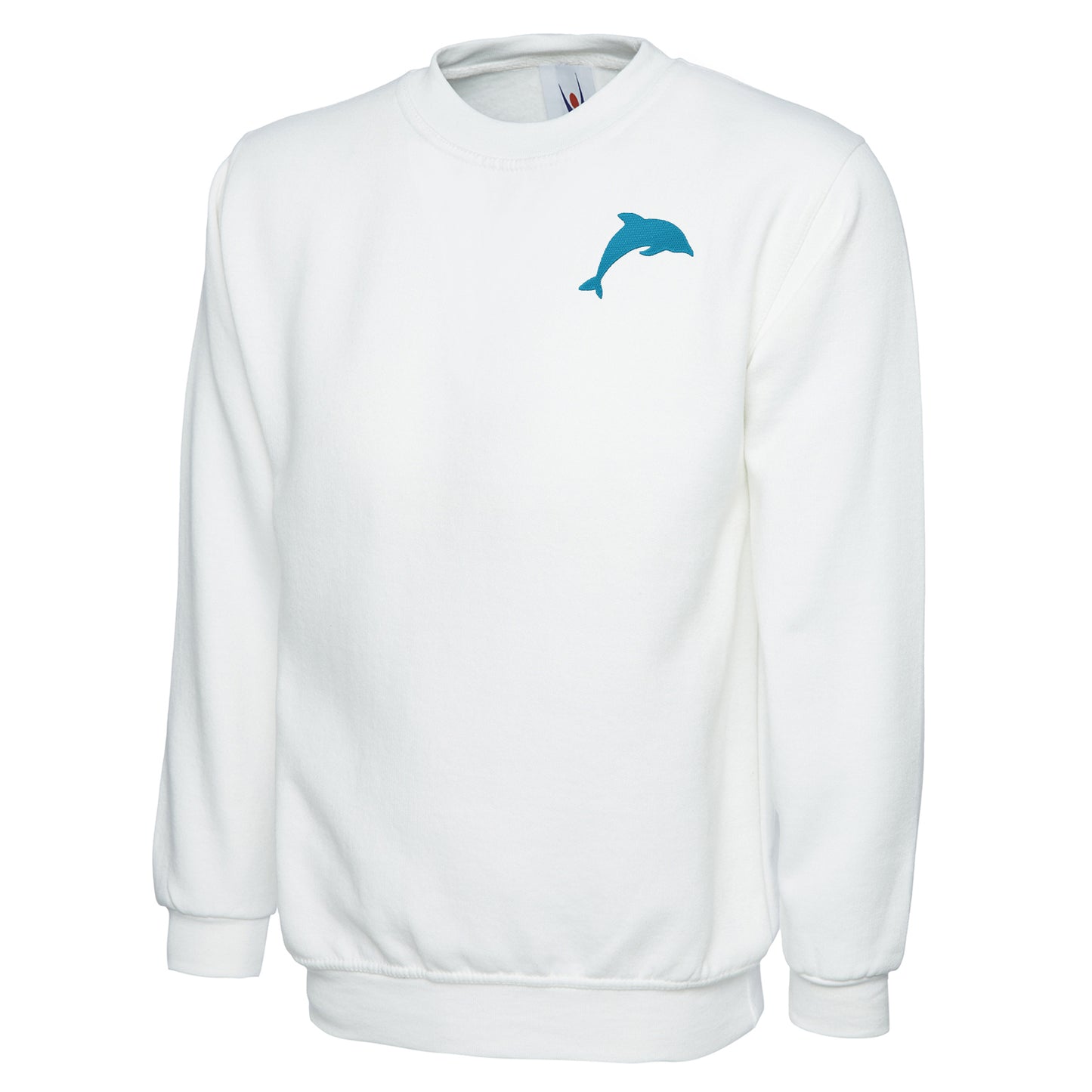 Dolphin Embroidered Classic Sweatshirt