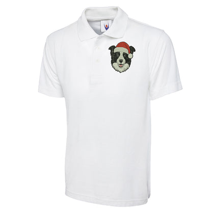 Border Collie Christmas Polo Shirt 